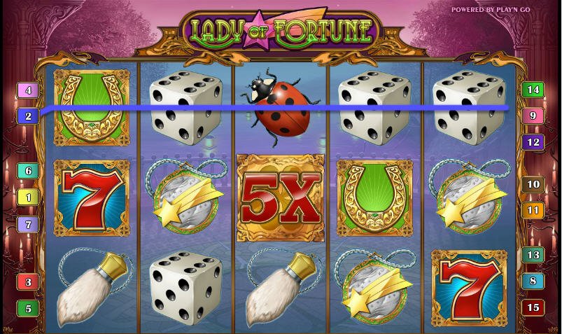 Lady Of Fortune Paylines