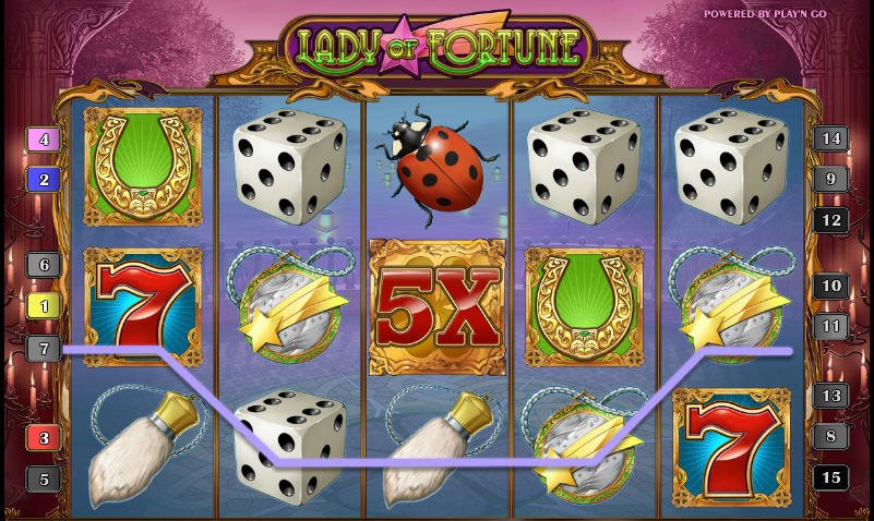 Lady Of Fortune Paylines