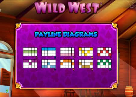 Wild West Paylines
