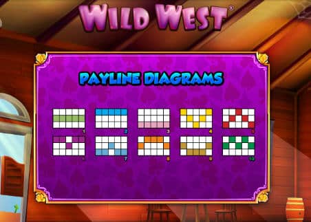 Wild West Paylines