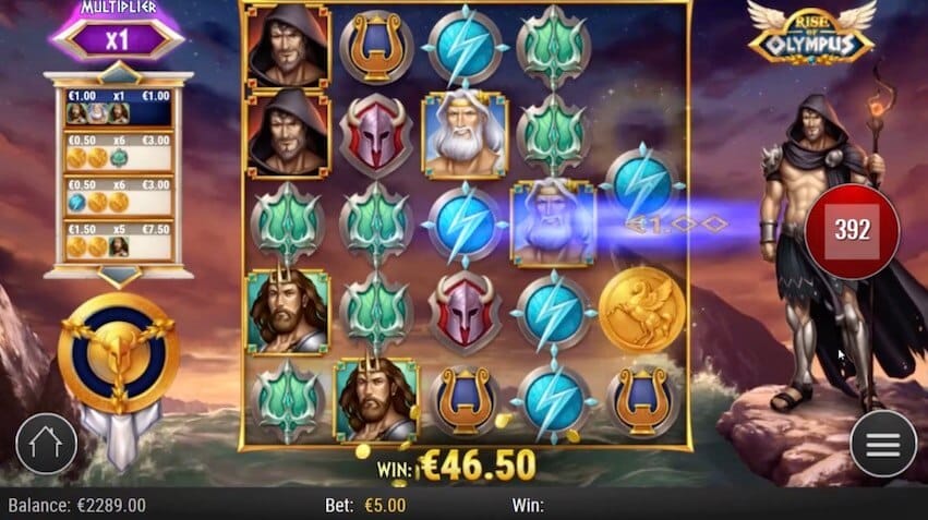 Rise of Olympus Slot bonus