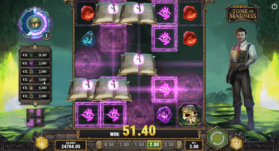 tome of madness free spins