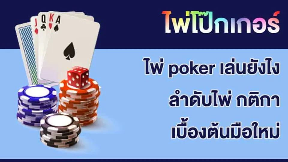 กติกา ไพ่ โป๊กเกอร์พื้นฐาน มือใหม่ต้องรู้ก่อนเล่นอินไทยคาสิโนออนไลน์